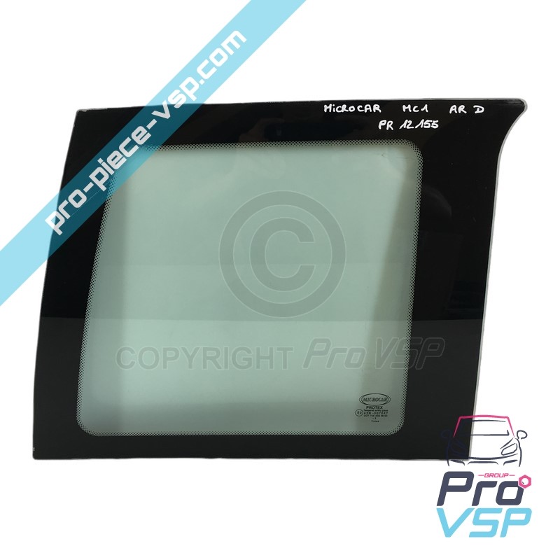 Vitre custode droite occasion pour Microcar Mc1