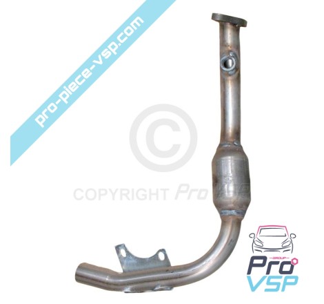 Collecteur d'échappement avec catalyseur Microcar M.go moteur Lombardini essence LGW 523 MPI