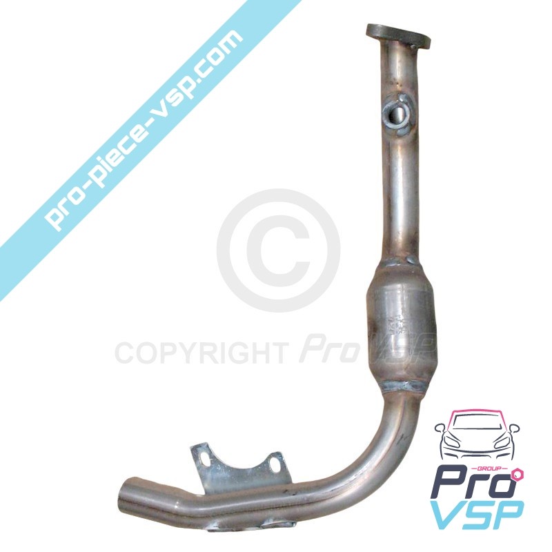 Collecteur d'échappement avec catalyseur Microcar M.go moteur Lombardini essence LGW 523 MPI