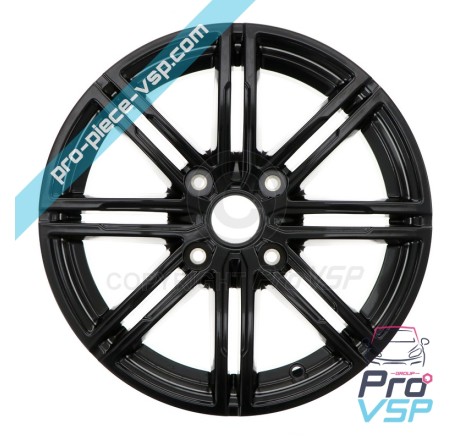 Jante alu 15" noire satinée pour Aixam Vision Sensation