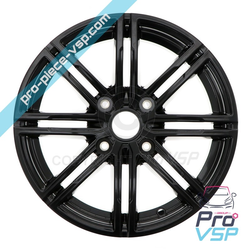Jante alu 15" noire satinée pour Aixam Vision Sensation