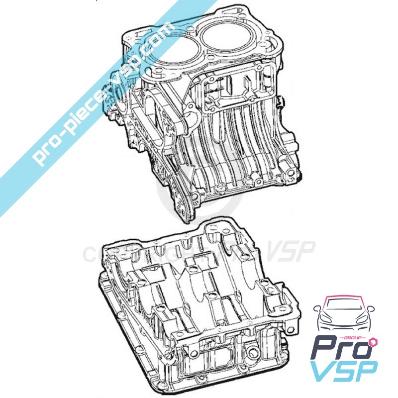 Bloc moteur pour moteur Lombardini DCI 442