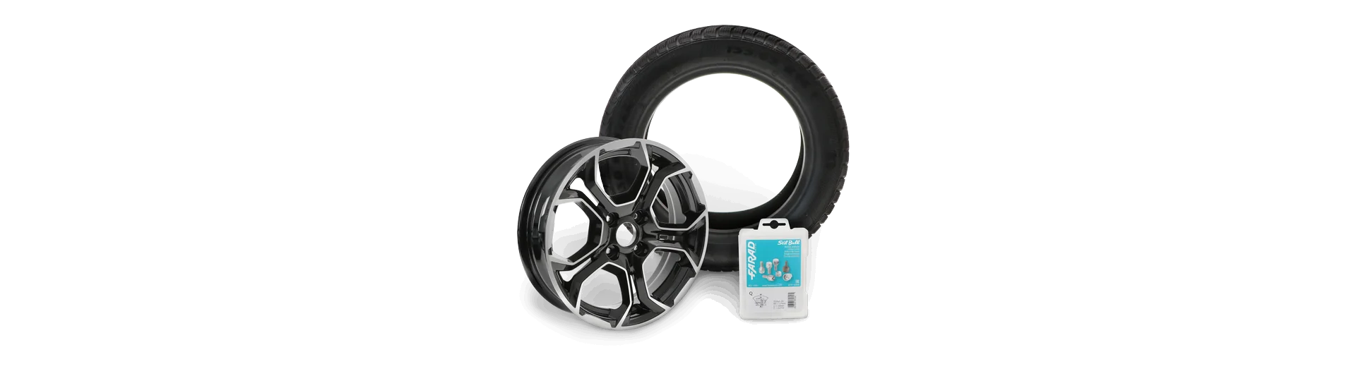 Wheel and tyre at the best price for car without a permit